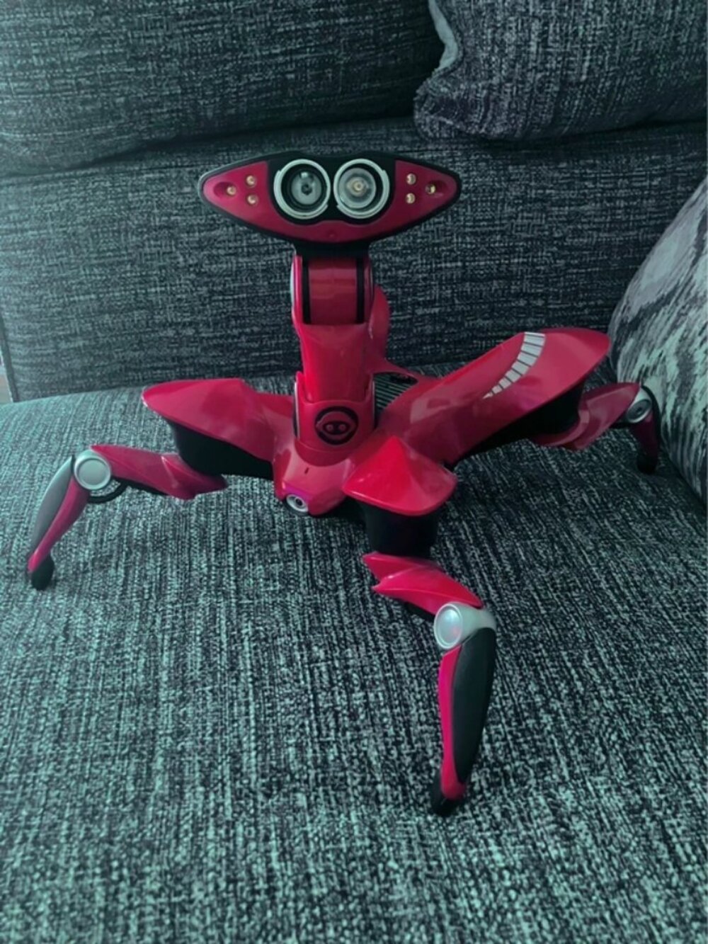 Wowwee Robotics Roboquad Interactive Toy Red Robot 2007 Spider Alien Missing
